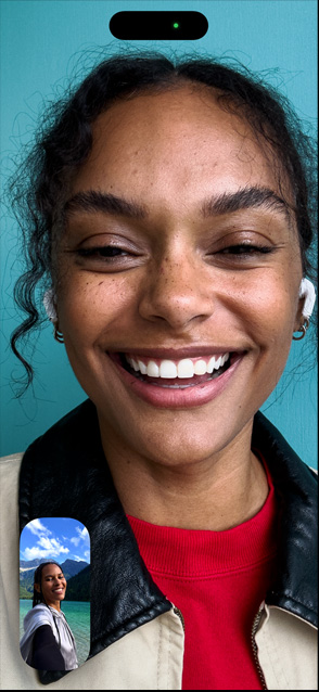 Pantalla de un iPhone 17 Pro que muestra la funcionalidad Center Stage para videos