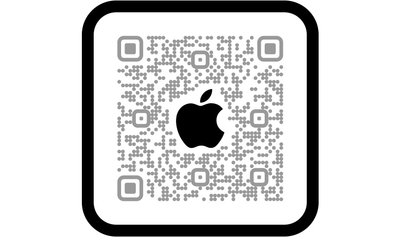 امسح رمز QR للتسوق في تطبيق Apple Store.